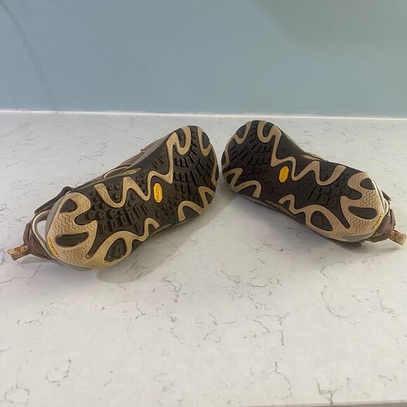 MERRELL Womens 10 Sandals Brown Shoe - Picture 5 of 8